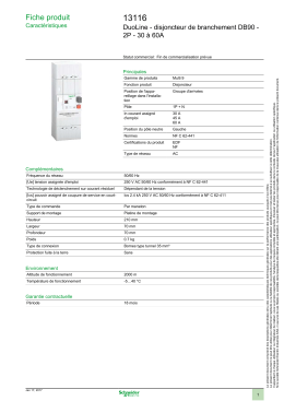 Fiche produit - OPS Schneider Electric