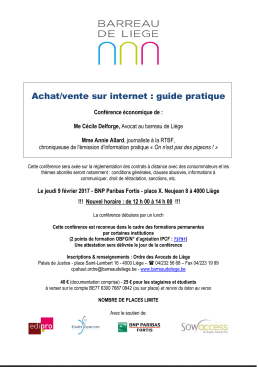 Annexe - Barreau de Li&egrave;ge