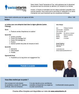 Isoleur - PDF de l`Annonce du 12.01.2017
