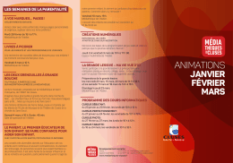 animations - M&eacute;diath&egrave;ques de Cluses