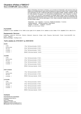 Chambre d`h&ocirc;tes n&deg;58G317 - G&icirc;tes de France Bourgogne