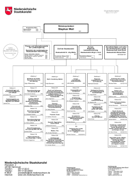 Organisationsplan der Nieders&auml;chsischen Staatskanzlei