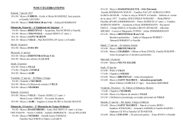 nos celebrations - Communaut&eacute; de Paroisses de la Vall&eacute;e de Vill&eacute;