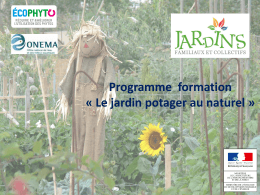 Programme formation « Le jardin potager au naturel »