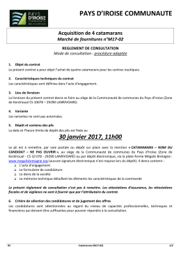 Règlement de consultation - La salle des marchés MEGALIS