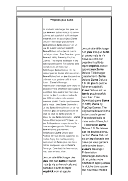 Waptrick jeux zuma