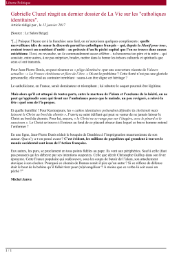 Gabrielle Cluzel réagit au dernier dossier de La