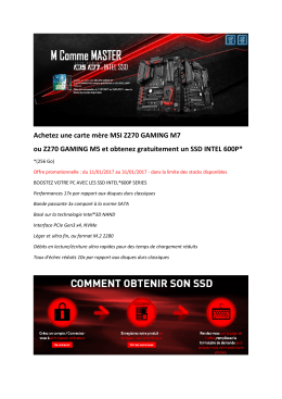 Achetez une carte m&egrave;re MSI Z270 GAMING M7 ou Z270