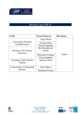 Résultats GR N1