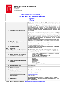 Fiche mission stage PH 2017