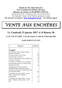 vente aux encheres