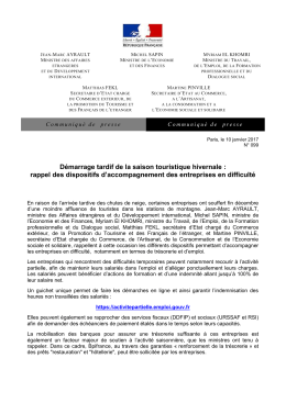 rappel des dispositifs d`accompagnement des entreprises en difficult&eacute;