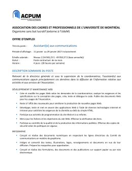 aux communications - ACPUM