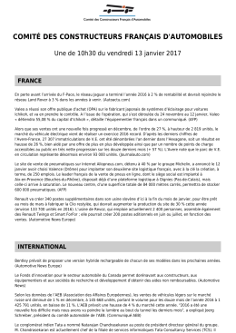 Une de 10h30 du 13 janvier