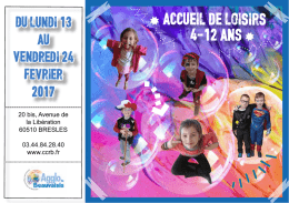 Vous pouvez télécharger le programme des vacances en cliquant ici.