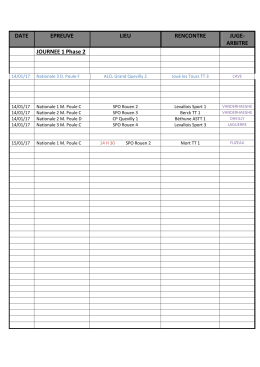 Planning JA Phase 2 2016/2017