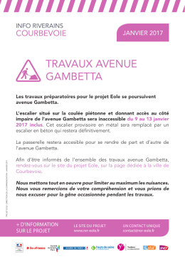 travaux avenue gambetta