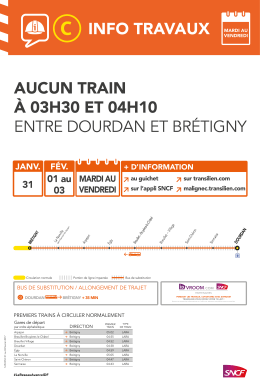 bus de substitution / allongement de trajet