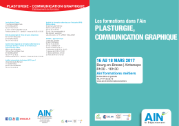 PLASTURGIE, COMMUNICATION GRAPHIQUE