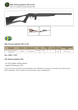 Rifle Mossberg plinkster 802 cal 22lr sku. cr200s