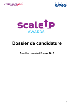 Scale Up Awards : déposez votre candidature ! Vous avez