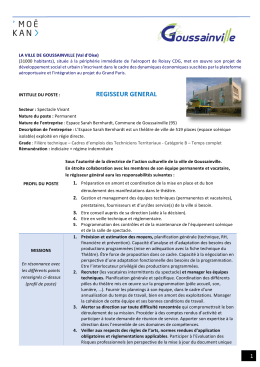 Voir la fiche de poste