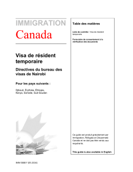 Citoyenneté et Immigration Canada