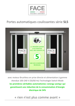 Dépliant commerciales SL5