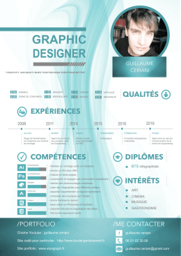 T&eacute;l&eacute;charger mon CV - Guillaume Ceriani