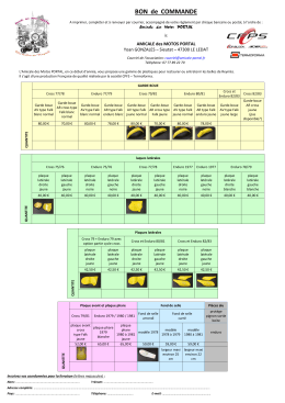 BON de COMMANDE - L`Amicale des motos Portal