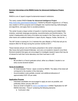 RIKEN AIP Internship Program - France - Google Docs