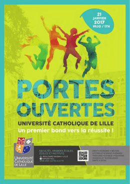livret JPO 01-2017.indd - Université Catholique de Lille