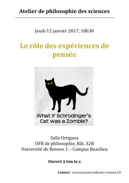 Le rôle des expériences de pensée