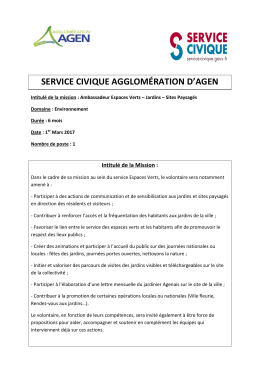 Ambassadeur des Espaces Verts