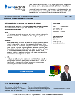 Conseiller en personnel secteur bâtiment - PDF de l