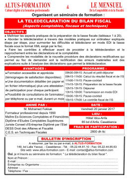Pour télécharger la fiche de ce séminaire cliquez-ici