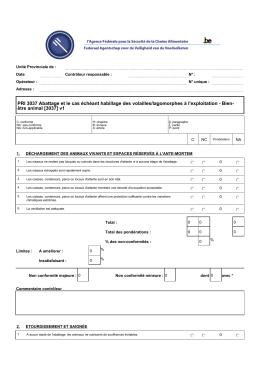 PRI 3037 Abattage et le cas échéant habillage des volailles