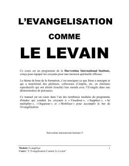 l`evangelisation - GlobalChristians.Org