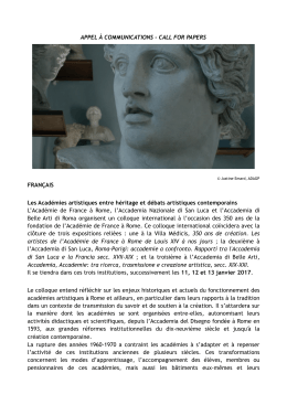 Call for papers colloquio Accademie gennaio 2017