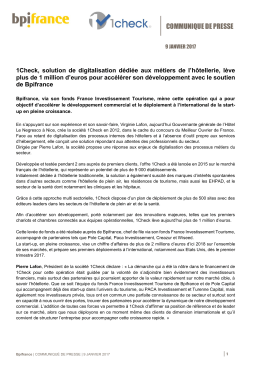 communique de presse