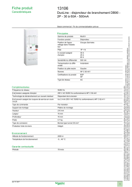 Fiche produit - OPS Schneider Electric