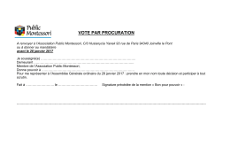 vote par procuration