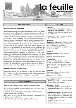 Feuille de janvier - Saint