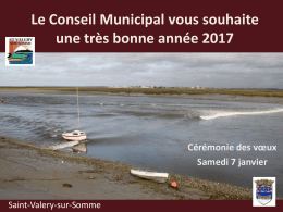 Le Conseil Municipal vous souhaite une très bonne année 2017