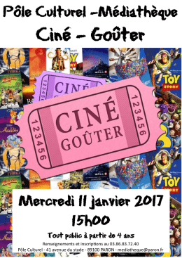 Tout public à partir de 4 ans