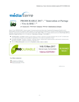 La Convention des Maires pour le Climat et l`Energie