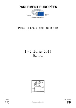 1 - 2 février 2017