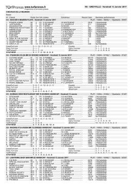 R5 - GREYVILLE - Vendredi 13 Janvier 2017