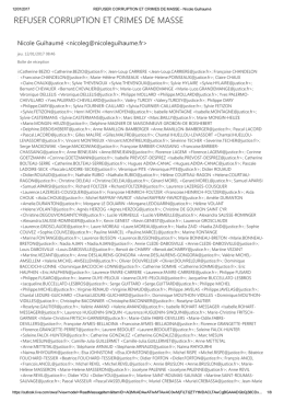 refuser corruption et crimes de masse