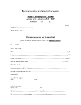 Ann&eacute;e universitaire - Institut sup&eacute;rieur d`&eacute;tudes bancaires